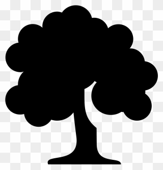 Oak Tree Clipart Silhouette Graphic Royalty Free Download - Green Tree Icon Png Transparent Png