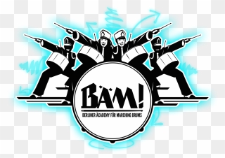 Drum Clipart Drum Line, Picture - Logo Design Logo Marching Band - Png Download