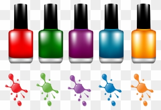 Manicure Vector Nail Care - Clipart Nail Polish Bottles - Png Download