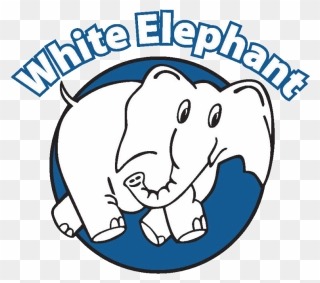 Country Fair White Elephant Clipart