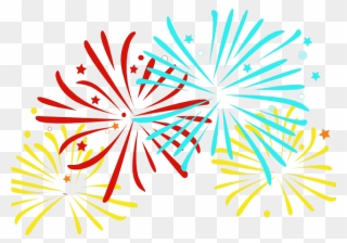 Cartoon Fireworks Transparent Background Clipart