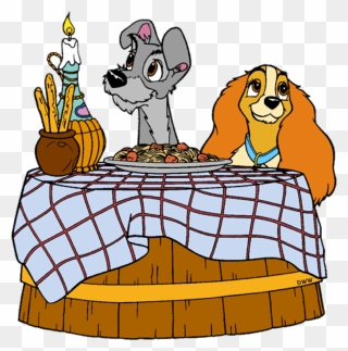 Clip Art - Lady And The Tramp Clip Art - Png Download
