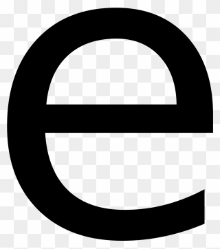 E Clipart Lowercase, E Lowercase Transparent Free For - Letter E Png