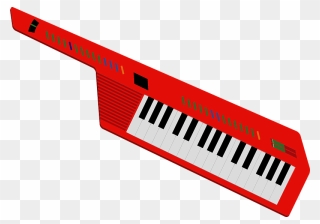 Keytar Musical Instrument Clipart - Keytar Vector - Png Download