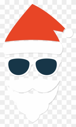 Claus Elderly Creative Vector Design Avatar Santa Clipart - Santa Sunglasses Vector Image Png Transparent Png