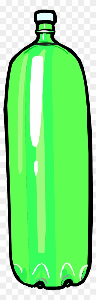 Transparent Latter Day Saint Clipart - Green Plastic Bottle Cartoon - Png Download