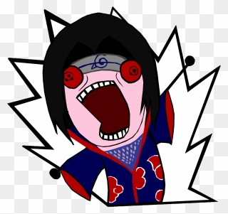 Yelling Clipart Rage - Itachi Stupid - Png Download