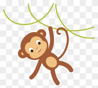 How To Create A Hanging Monkey Illustration In Adobe - Hanging Monkey Clipart - Png Download