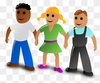 Clipart Friends Family Friend - 3 People Clip Art - Png Download