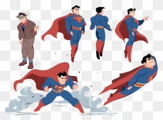 Drawn Superman Joker - Superman The Animated Series Jimmy Olsen Clipart