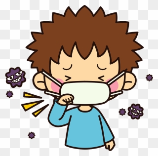 Influenza Child Cold Clipart - Virus Cartoon Png Transparent