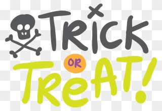 Trick Or Treating Wedding Invitation Halloween Graphic - Trick Or Treat Png Clipart