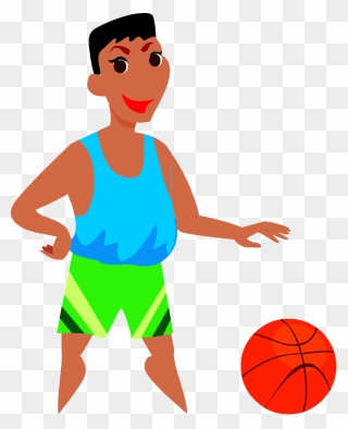 Cartoon Basketball Player Clipart - Gifs De Basketball Png Transparent Png