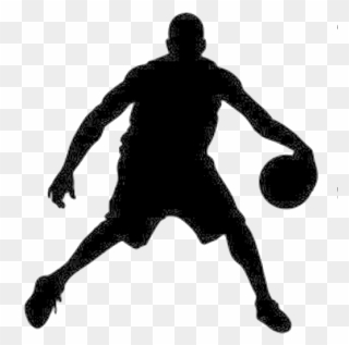 Crossover Dribble Basketball Dribbling - Silhouette Basketball Dribbling Clipart