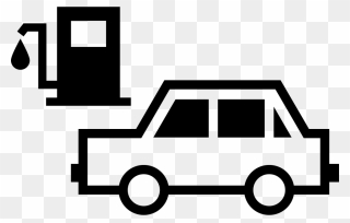 Car At Gas Station - Gasoline Car Png Clipart