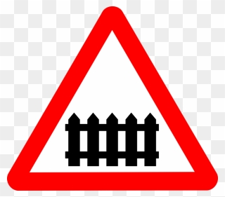 Triangle,area,logo - Traffic Signs Of Railway Crossing Clipart
