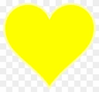 Yellow Heart Clipart Clipart Royalty Free Stock Yellow - Transparent Background Yellow Heart - Png Download