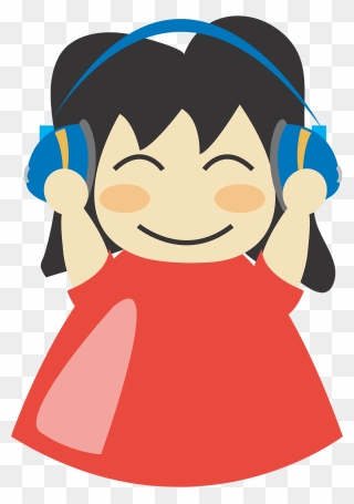 Listening To Music Png Cartoon Clipart