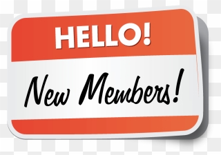 New Member Clipart Clip Black And White Library New - Welcome New Members Sign - Png Download