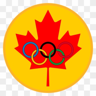 Maple Leaf Olympic Gold Medal - Canada Flag Clipart