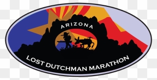 Logo For The Lost Dutchman Marathon - Arizona Clipart