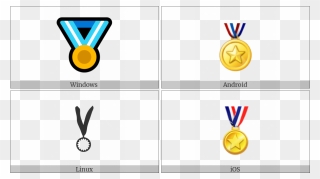 Sports Medal On Various Operating Systems - Yaz Letter Clipart