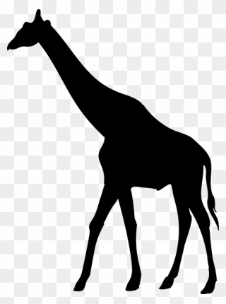 Giraffe African Animal Silhouette Clipart
