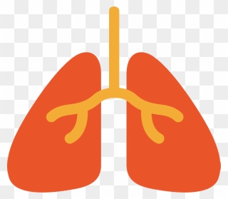 Transparent Lung Clipart - Orange Lungs Clipart - Png Download