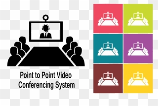 Video Conference Room Clipart Clipart Free Library - Video Conference Room Icon - Png Download