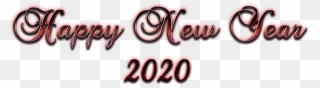 Happy New Year 2020 Transparent Background - Graphic Design Clipart