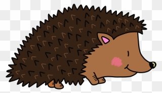 Cartoon Hedgehog Clipart - Cartoon Autumn Animals - Png Download