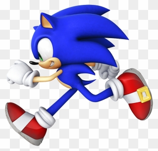 Running Sonic The Hedgehog Clipart - Sonic Running To The Left - Png Download