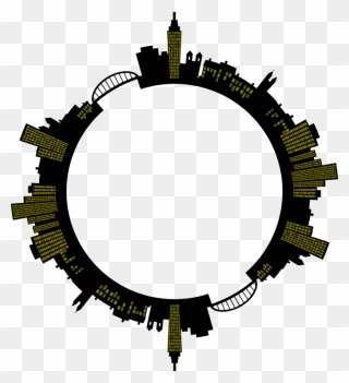 Circle,yellow,computer Icons - Circle City Vector Png Clipart