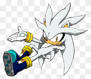 Silver Drawing The Hedgehog Transparent Png Clipart - Png Silver The Hedgehog