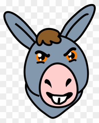 Mad Donkey Clip Art - Png Download