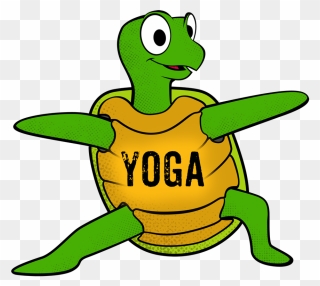 Picture - Cartoon Turtle Doing Yoga Clipart
