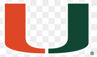U Miami Logo Vector Clipart