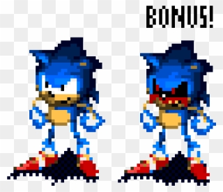 Transparent Bonus Clip Art - Pixel Sonic The Hedgehog - Png Download