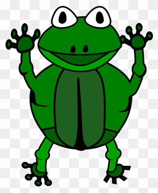 Jumping Frog Clipart - Horny Frog - Png Download