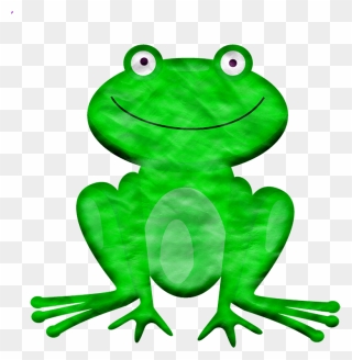 Cartoon Frog Clipart - Animal - Png Download