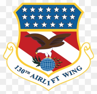 130th Airlift Wing Shield Clipart