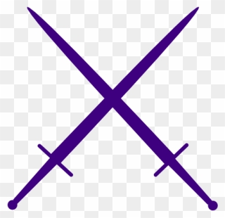 Purple Crossed Swords Clipart