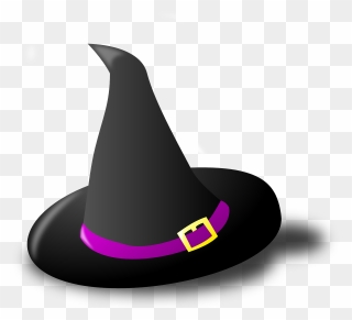 Halloween Witch Hat Clipart Free Images - Halloween Witch Hat Cartoon - Png Download