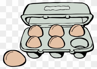 Of Brown Eggs Medium - Clip Art Egg Carton - Png Download