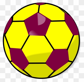 Blue And Yellow Soccerball Svg Clip Arts - Soccer Ball Clipart - Png Download