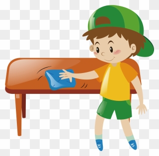 Facebook Clipart Boy - Wipe Table Clipart - Png Download