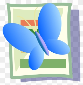 Icon, Blue, Butterfly, Theme, Insect - Clip Art - Png Download
