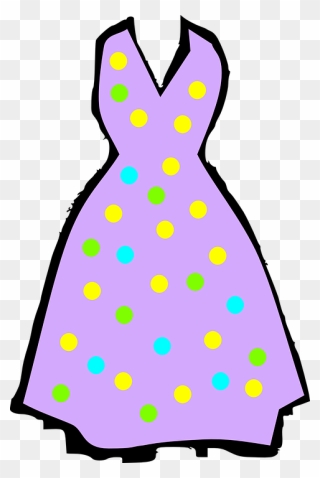 Clipart Pakaian Picture Library Stock Clipart Pakaian - Purple Dress Clipart - Png Download
