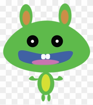 Green Bunny - Clip Art - Png Download