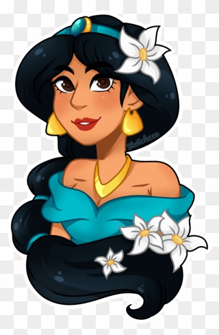 Princess Jasmine Clipart Silhouette - Cartoon Jasmine - Png Download